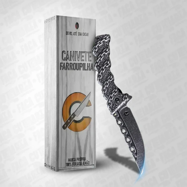 Canivete Farroupilha Estilizado - Aço Inox 420 Cutelaria + Garantia